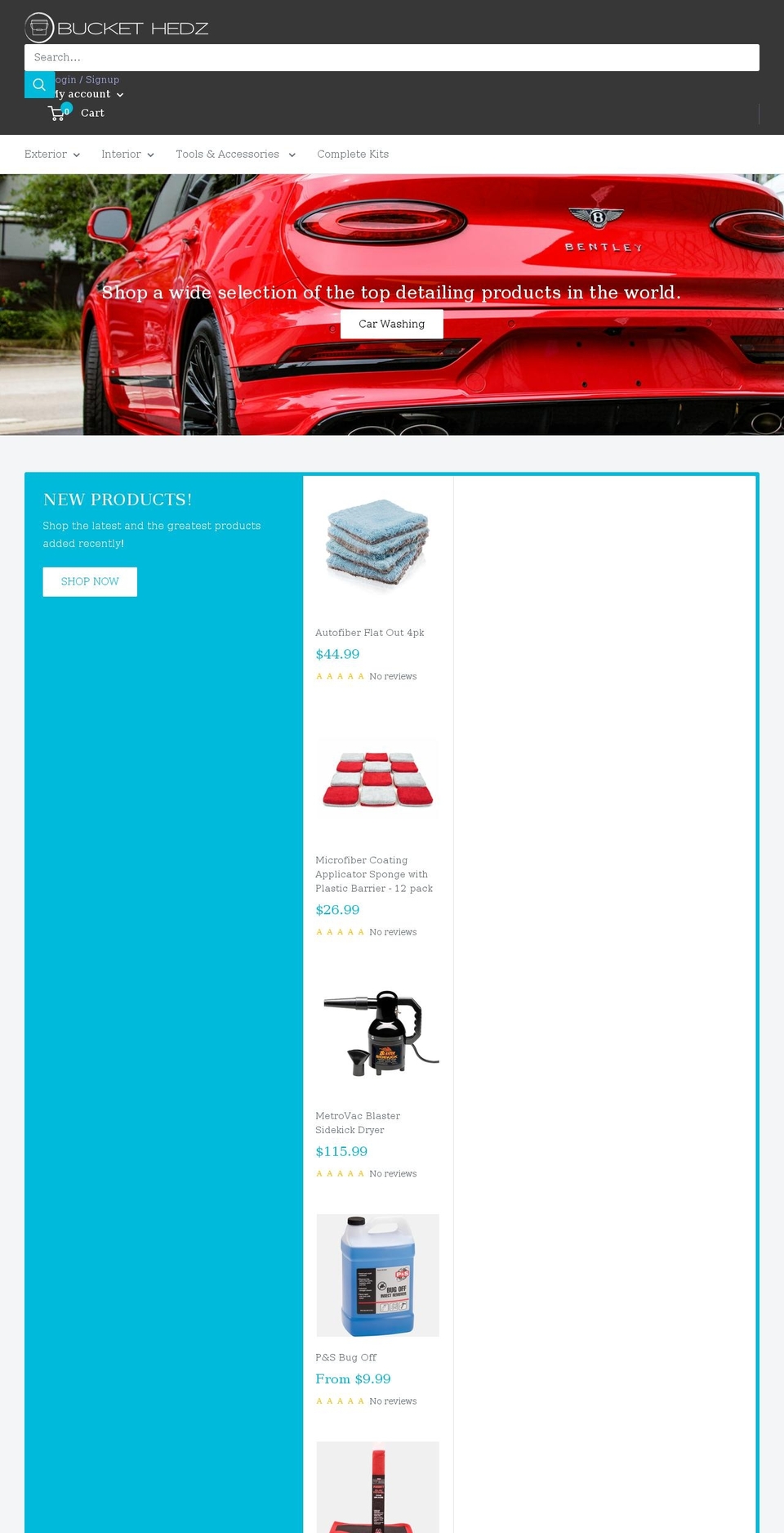buckethedz.com shopify website screenshot