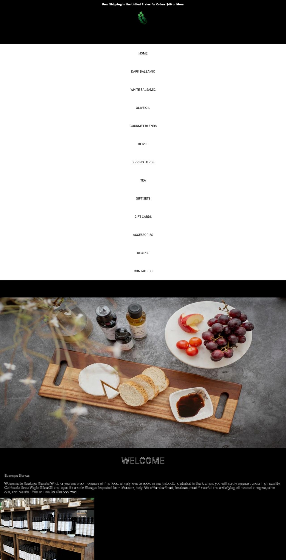 buckeyeblends.net shopify website screenshot