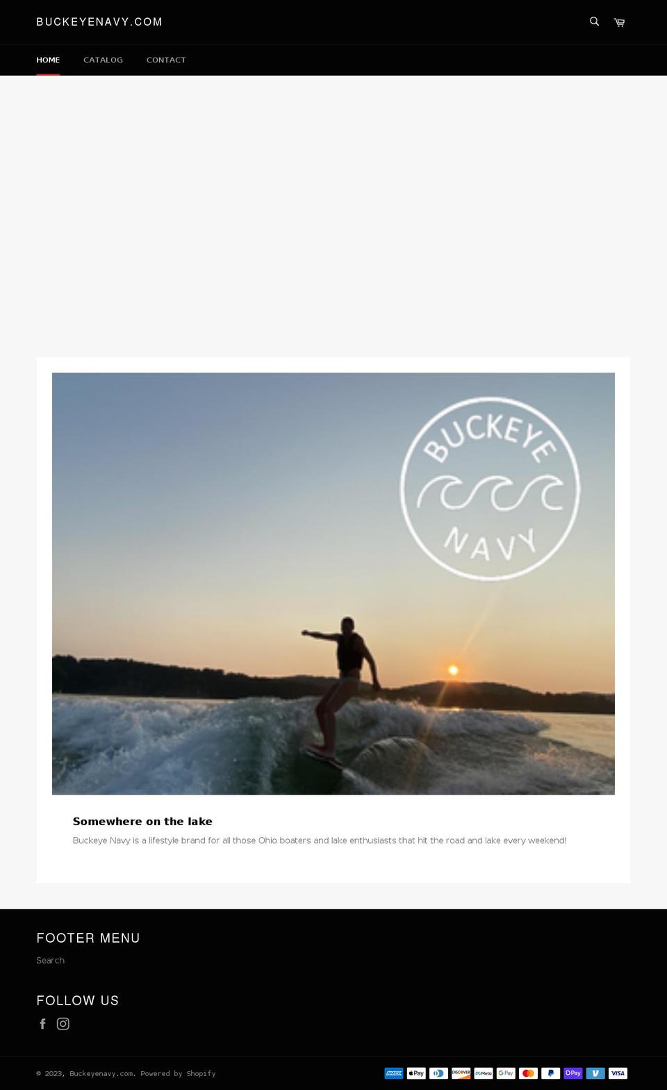 buckeyenavy.com shopify website screenshot