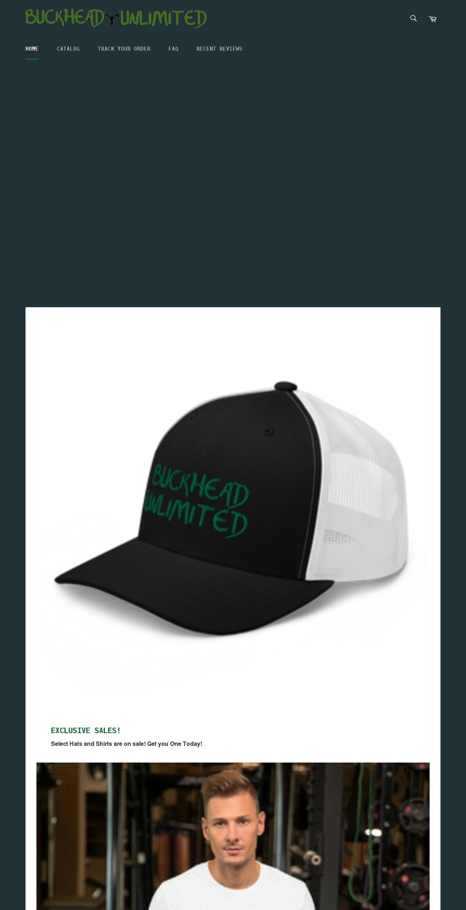 buckheadunlimited.com shopify website screenshot