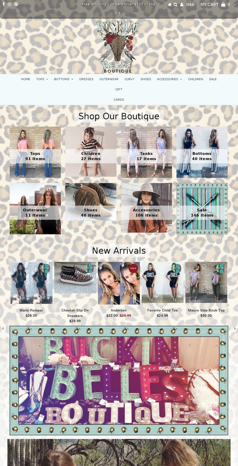 buckinbelles.com shopify website screenshot