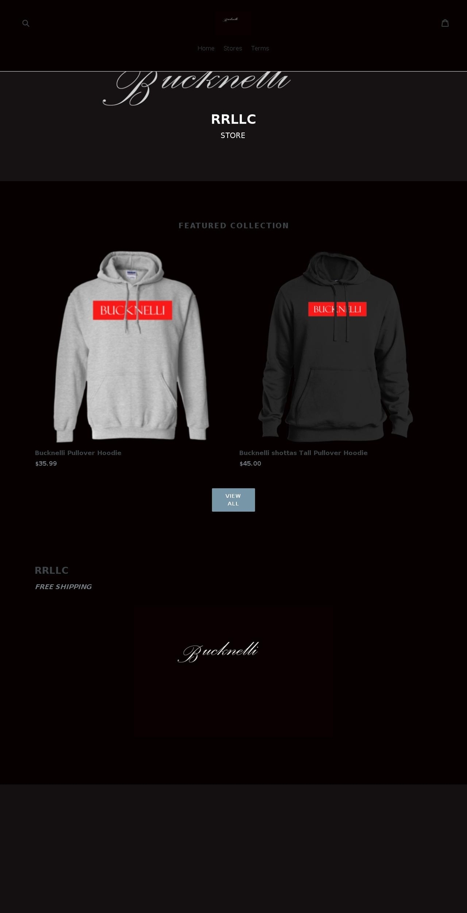 bucknelli.com — Shopify storefront screenshot