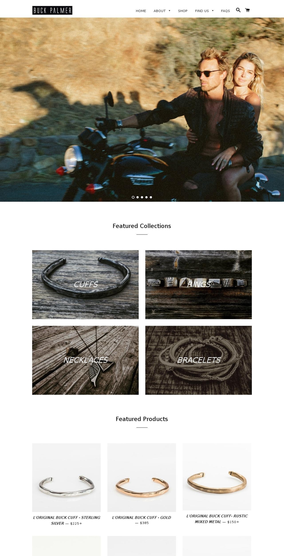 buckpalmer.com shopify website screenshot