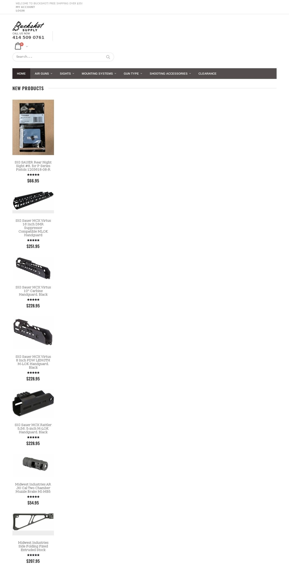 buckshotsupply.com shopify website screenshot