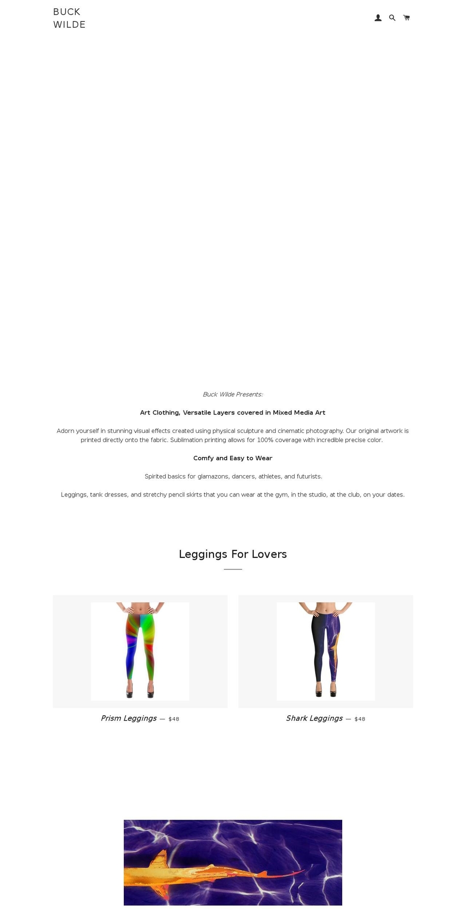 buckwilde.com shopify website screenshot