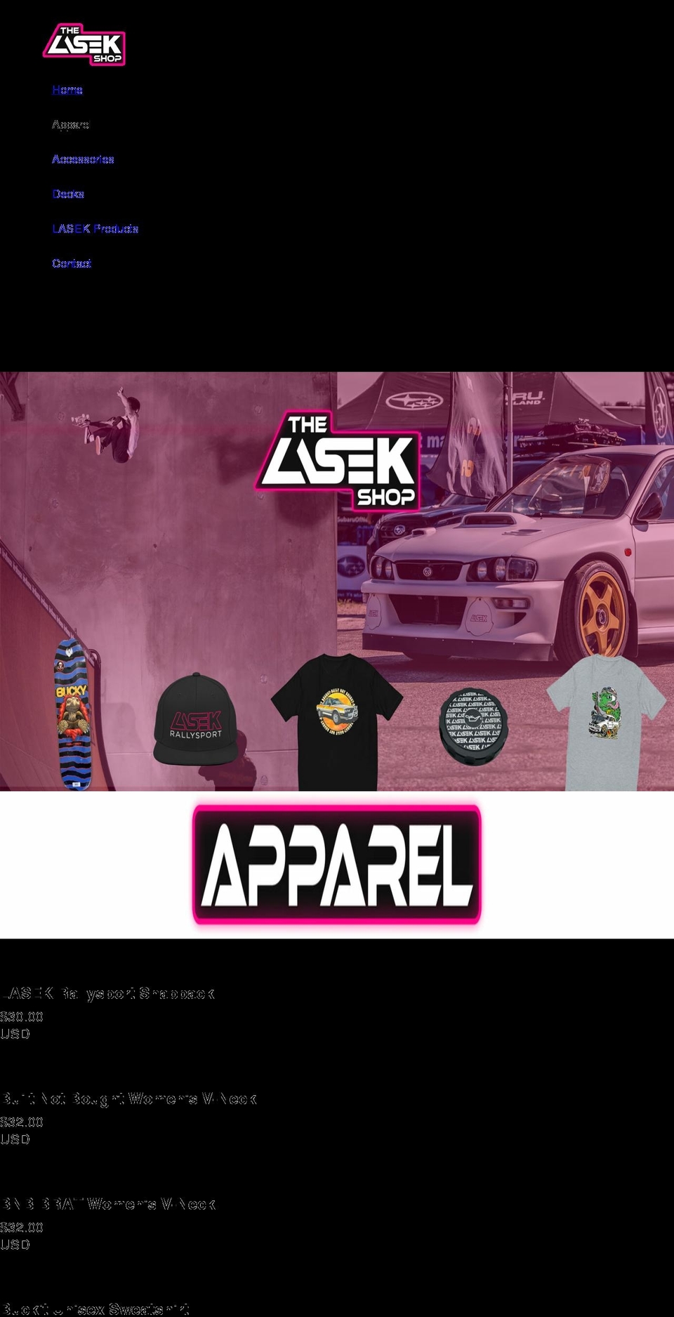 buckylasek.com shopify website screenshot