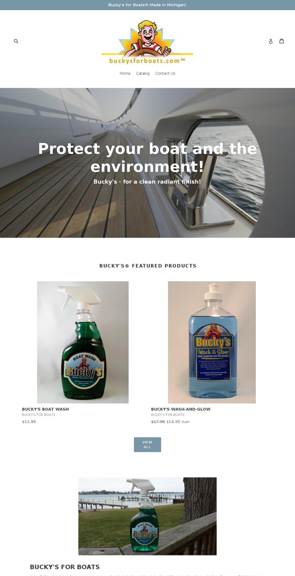 buckysforboats.com — Shopify storefront screenshot
