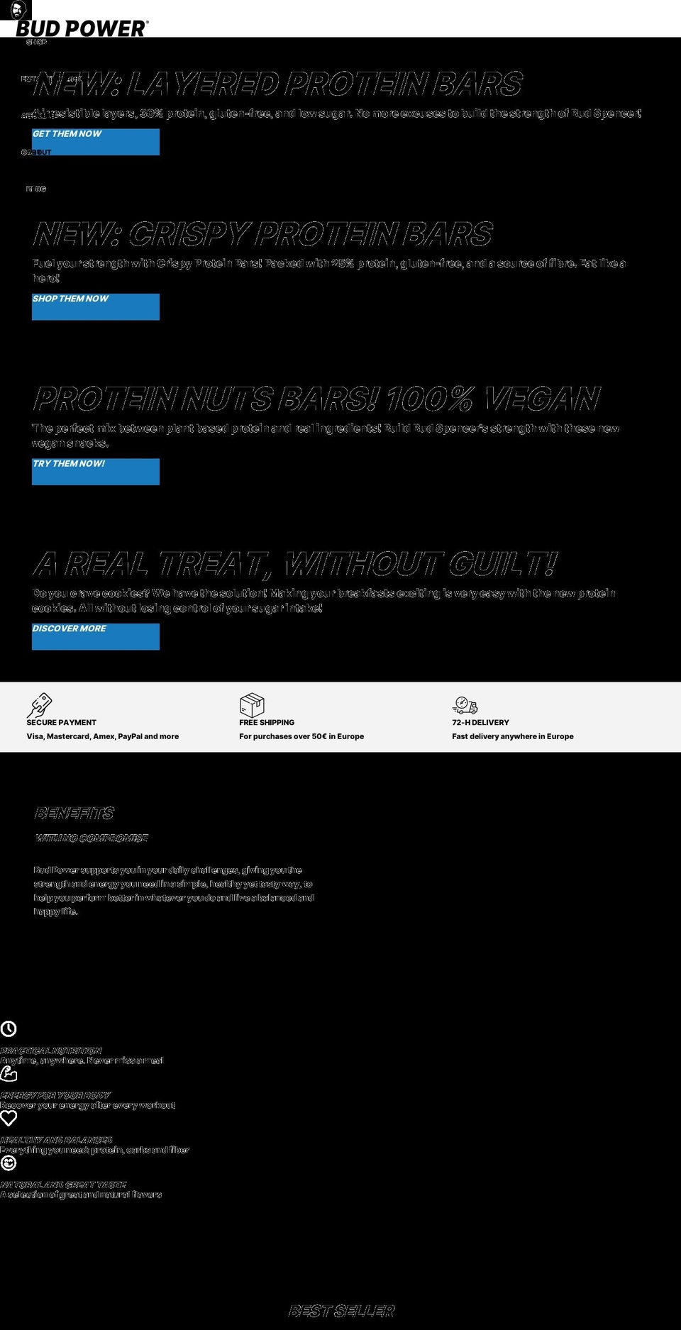 bud-power.com shopify website screenshot
