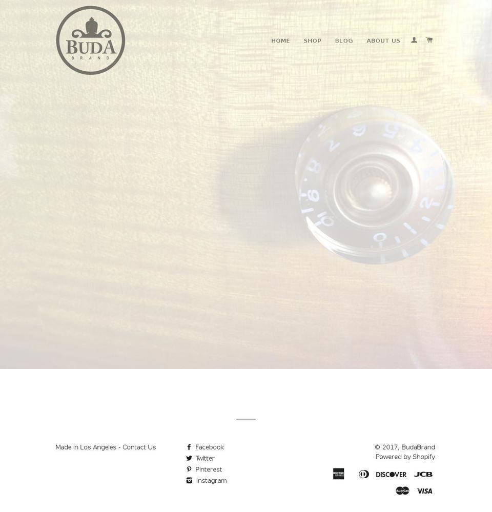 budabrand.com shopify website screenshot