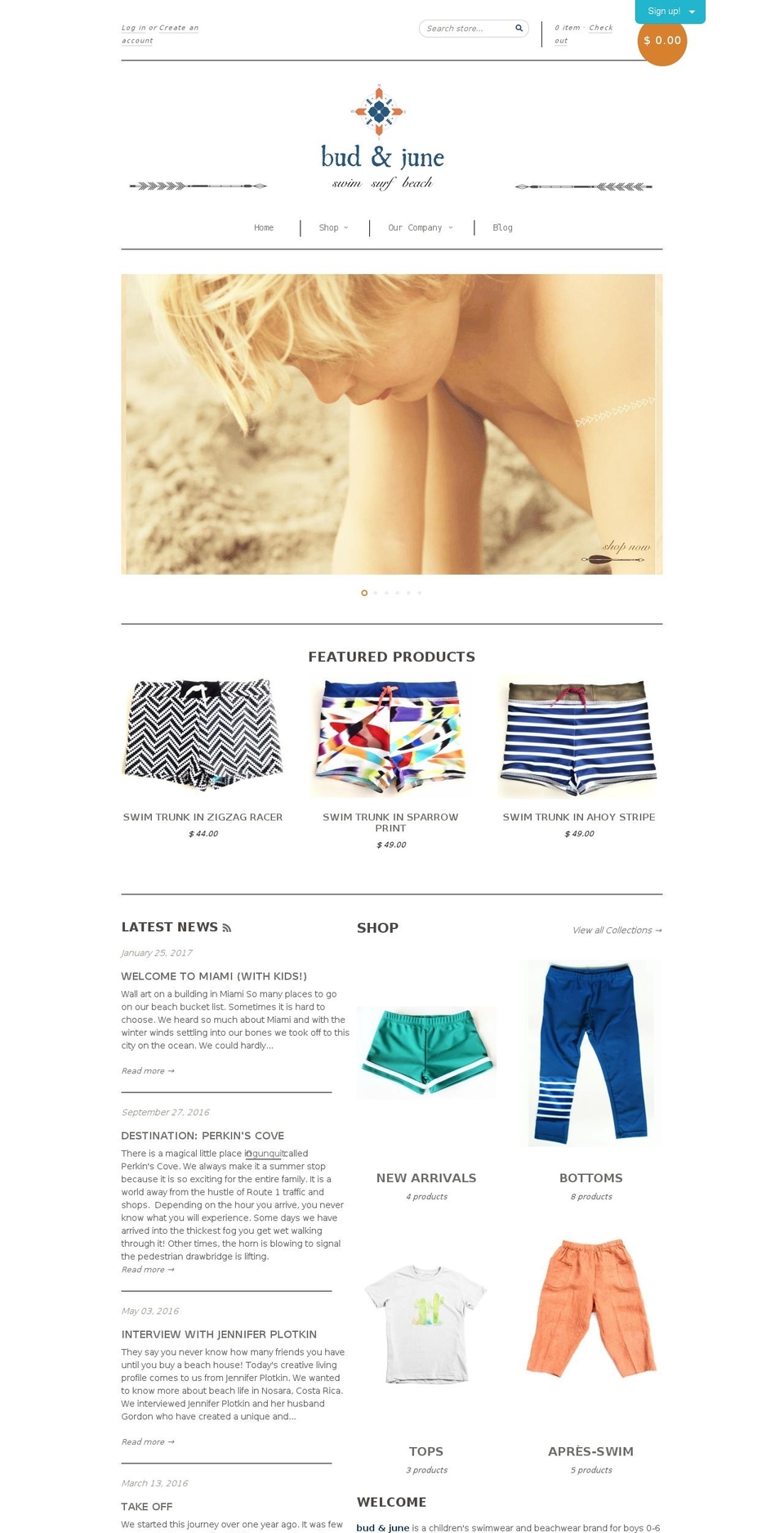 Copy of New Standard Shopify theme site example budandjune.com