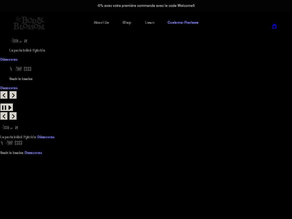 budblossomslings.com shopify website screenshot