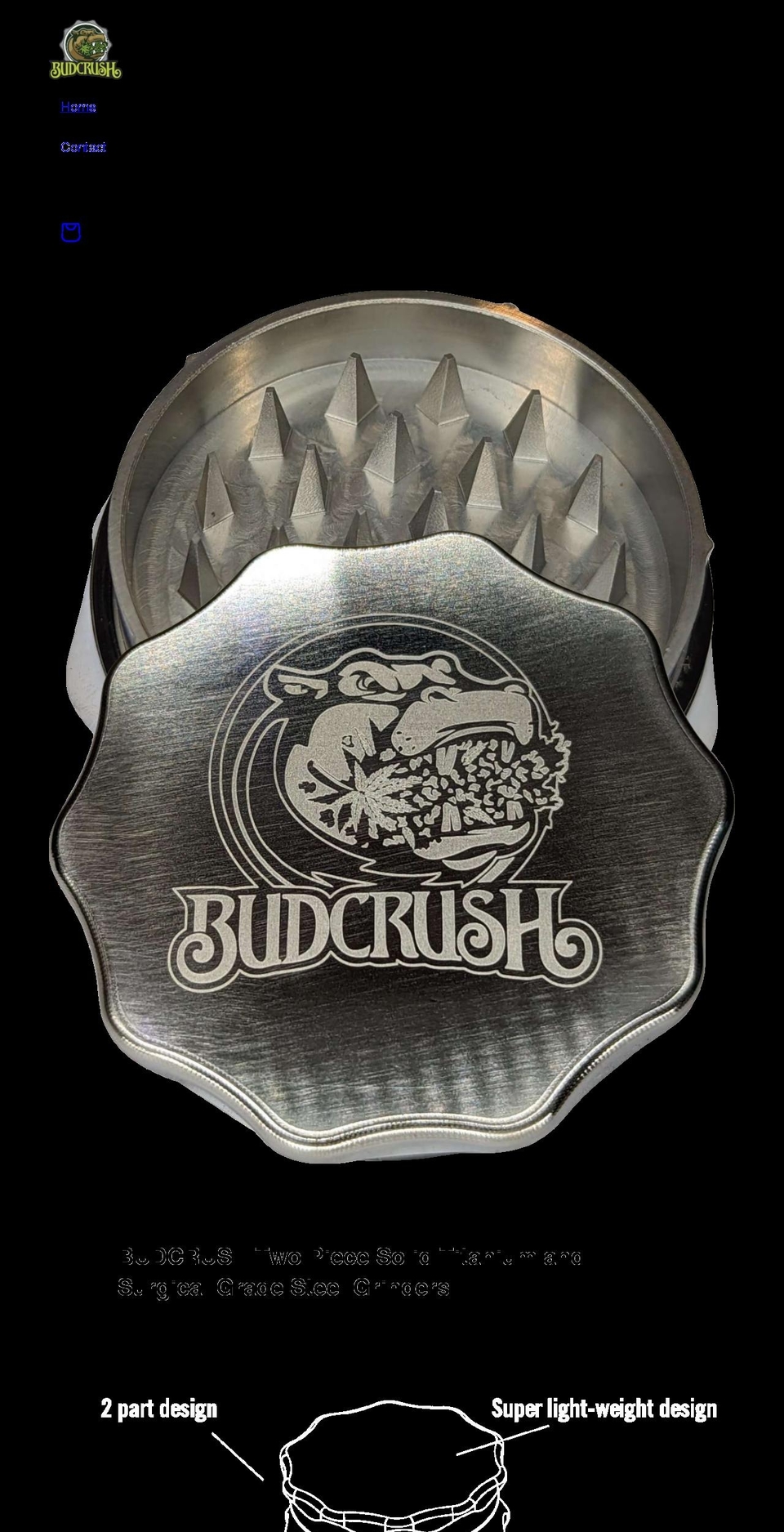 budcrush.com shopify website screenshot