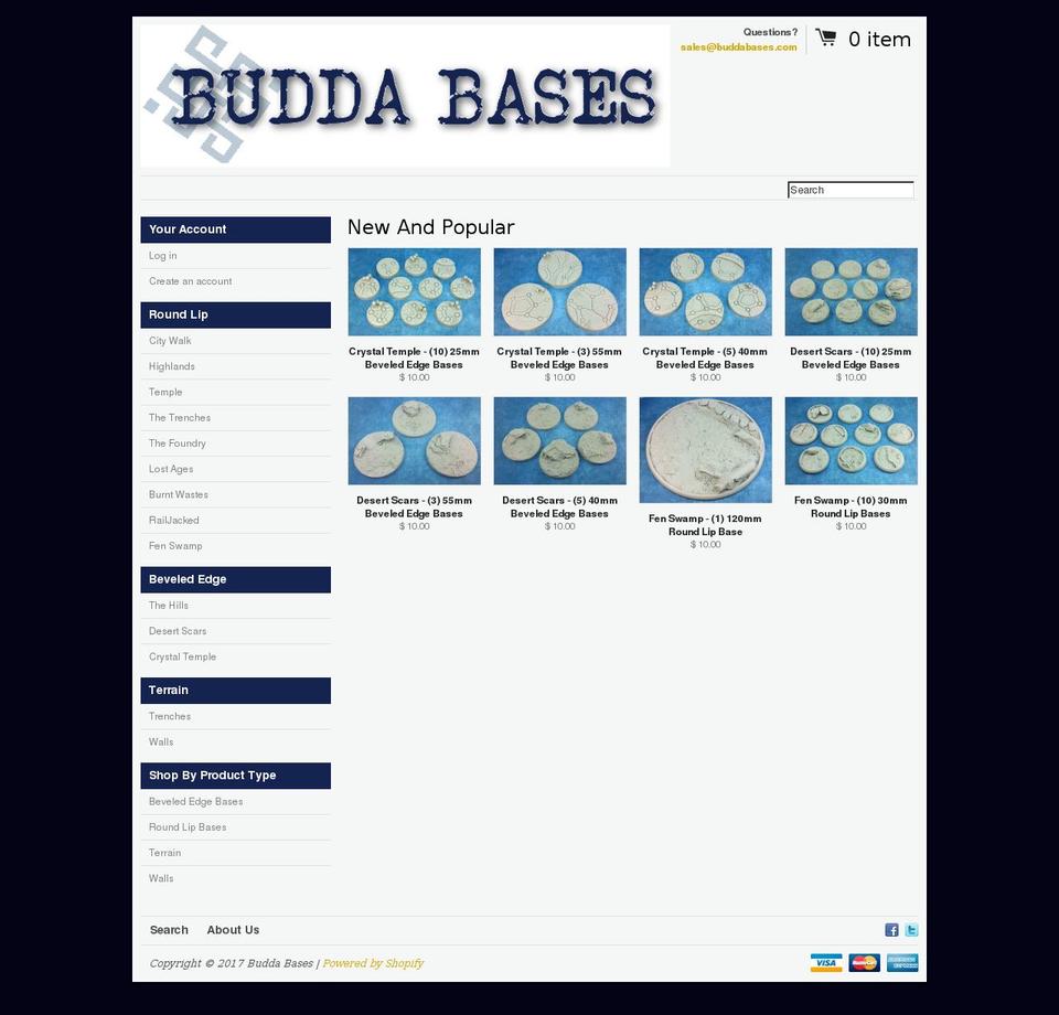 buddabases.com shopify website screenshot