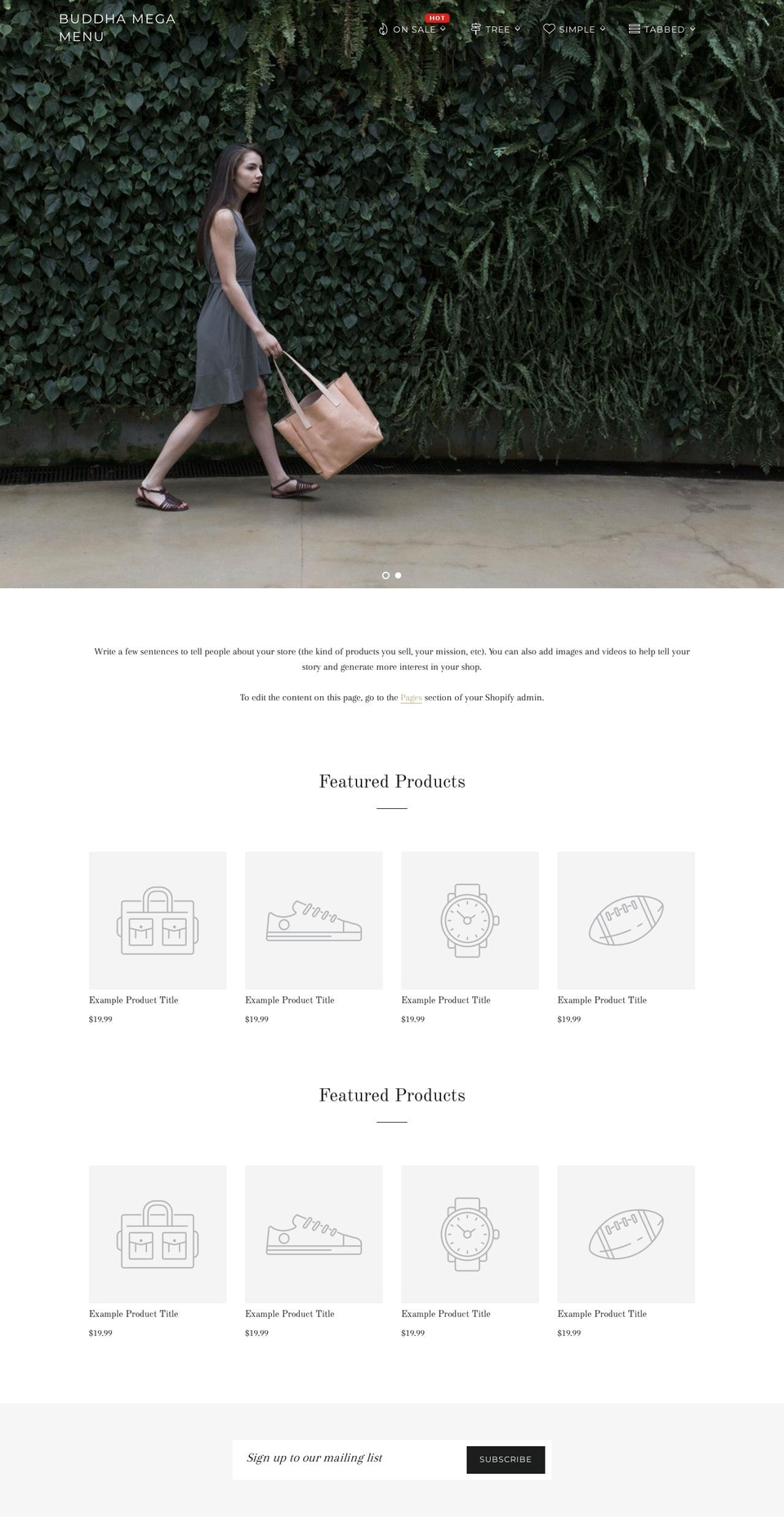 buddha-mega-menu.myshopify.com shopify website screenshot