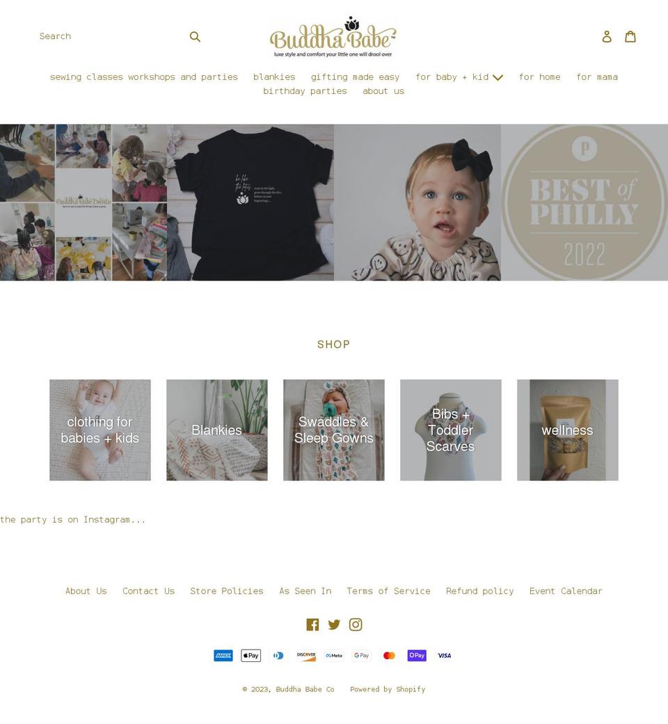 buddhababe.com shopify website screenshot