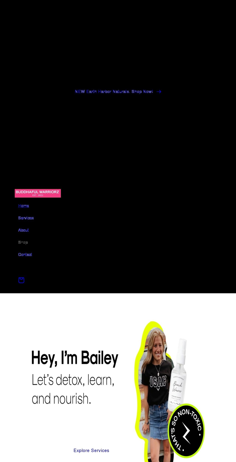 buddhafulwarriorz.com shopify website screenshot