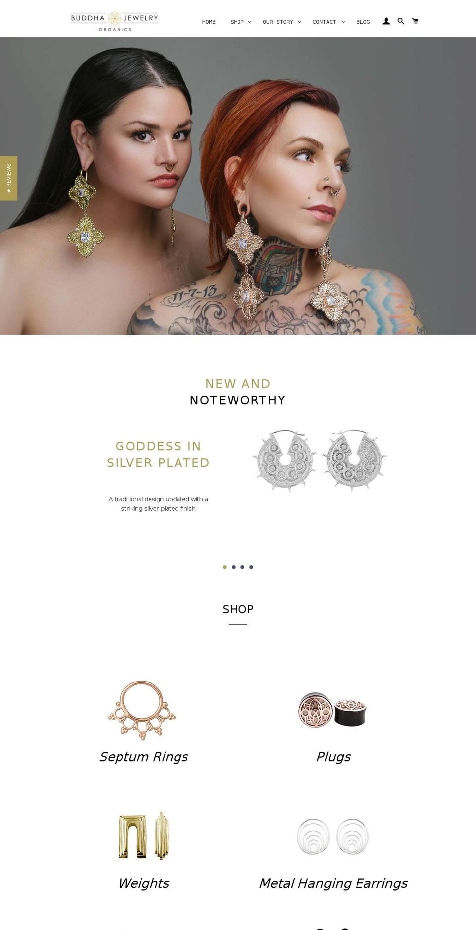 buddhajewelry.net shopify website screenshot