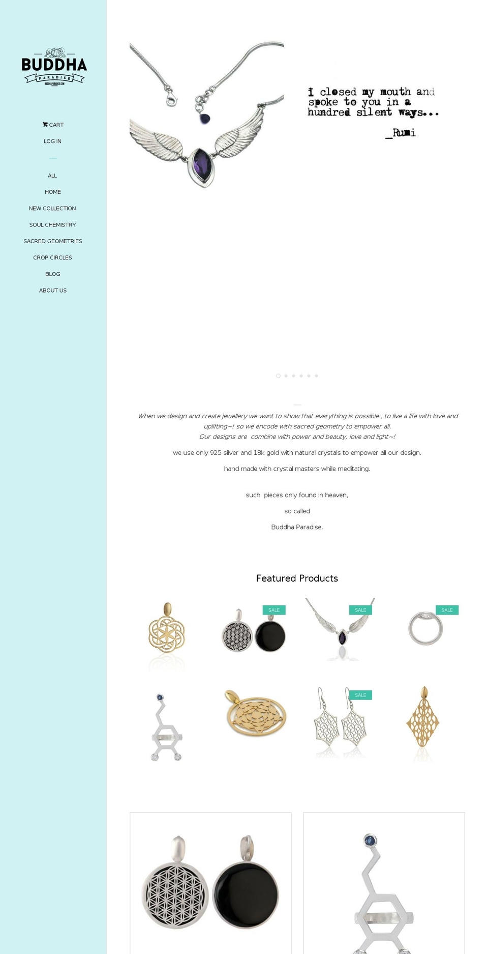 buddhaparadise.com — Shopify storefront screenshot