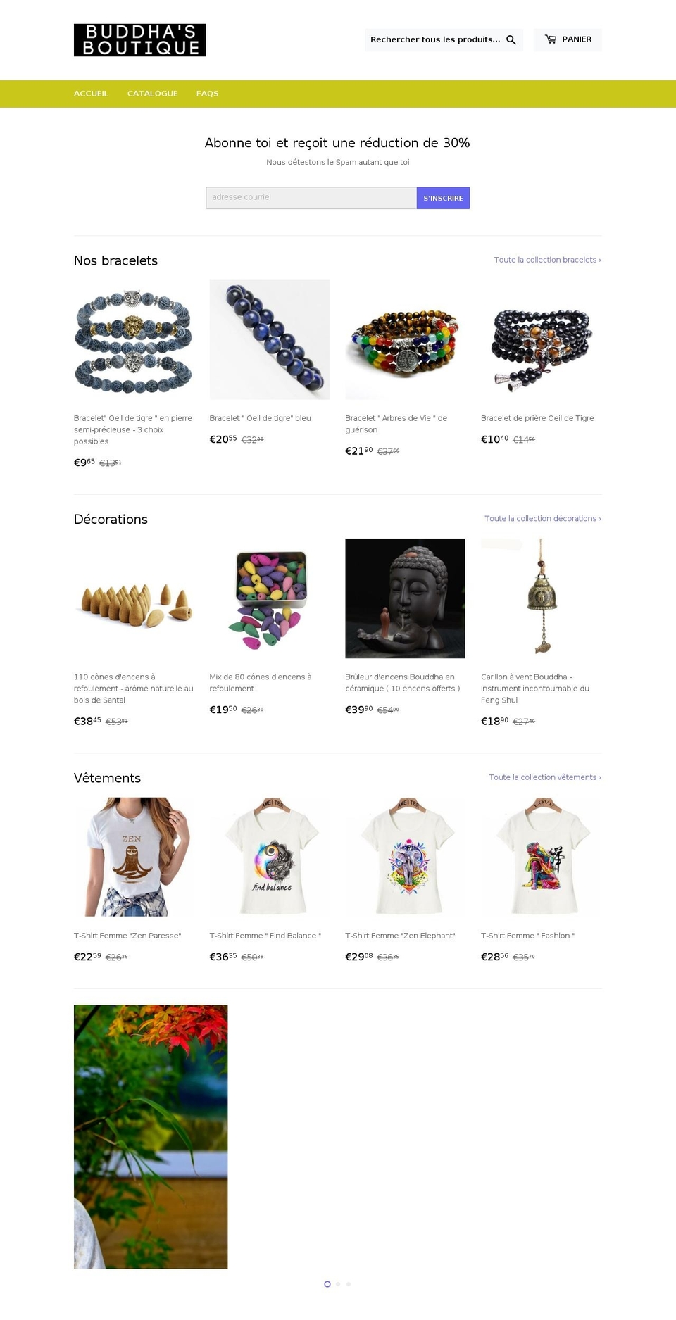 buddhasboutique.com — Shopify storefront screenshot