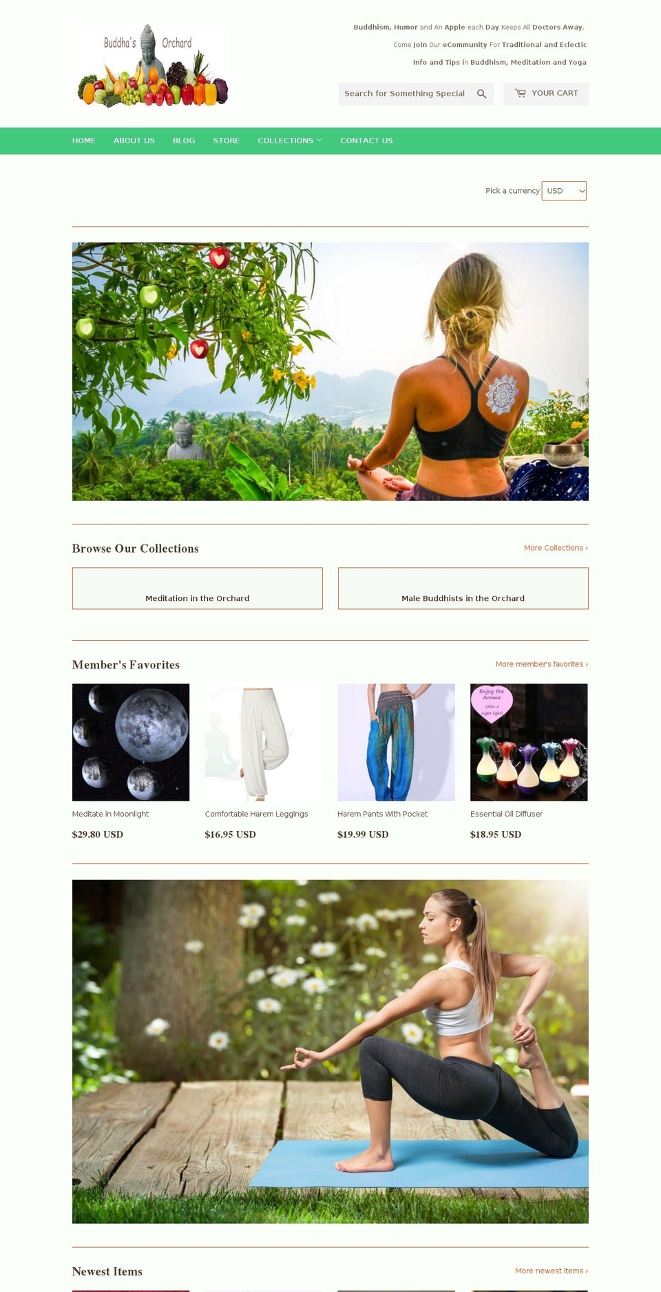 buddhasorchard.com — Shopify storefront screenshot