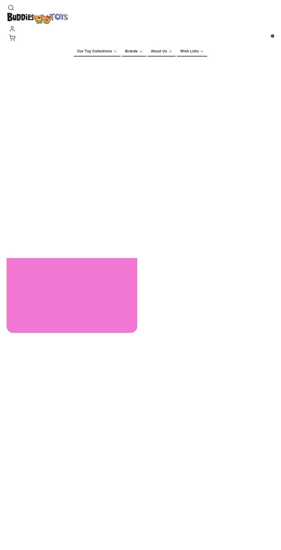 buddiestoys.com shopify website screenshot