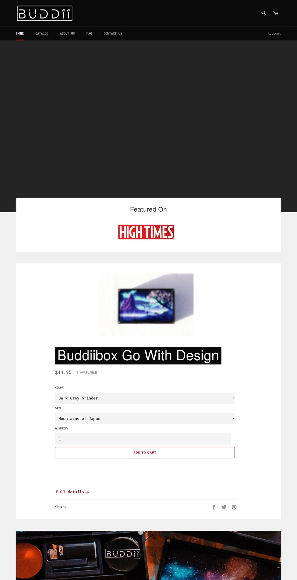 buddiibox.com shopify website screenshot