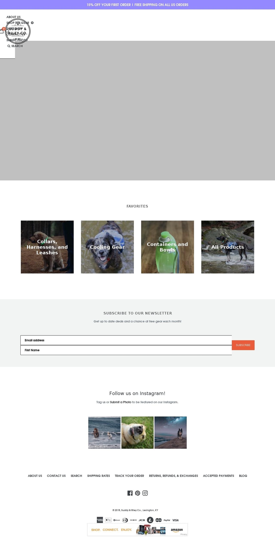 buddyandrileycompany.com — Shopify storefront screenshot
