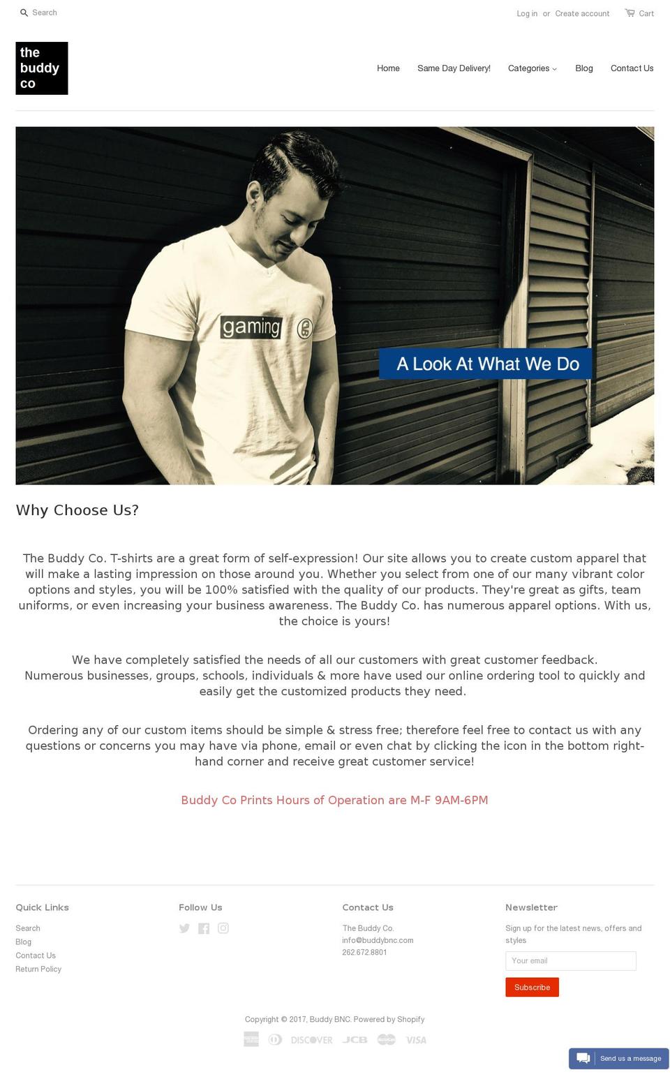 buddybnc.com shopify website screenshot