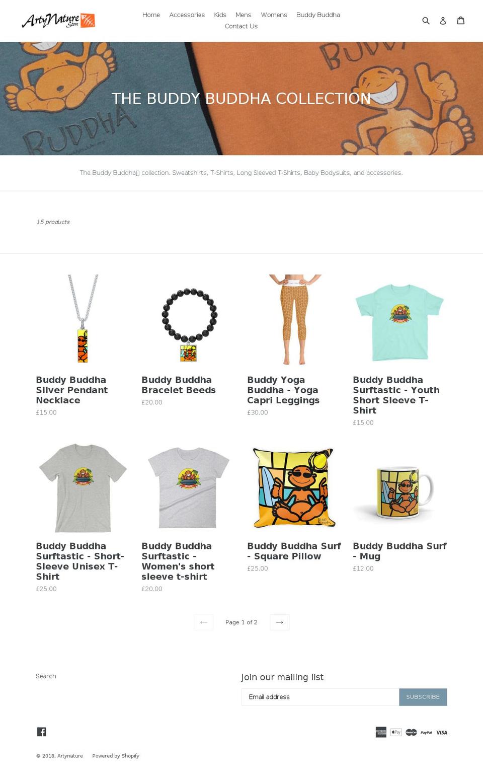 buddybuddha.org shopify website screenshot