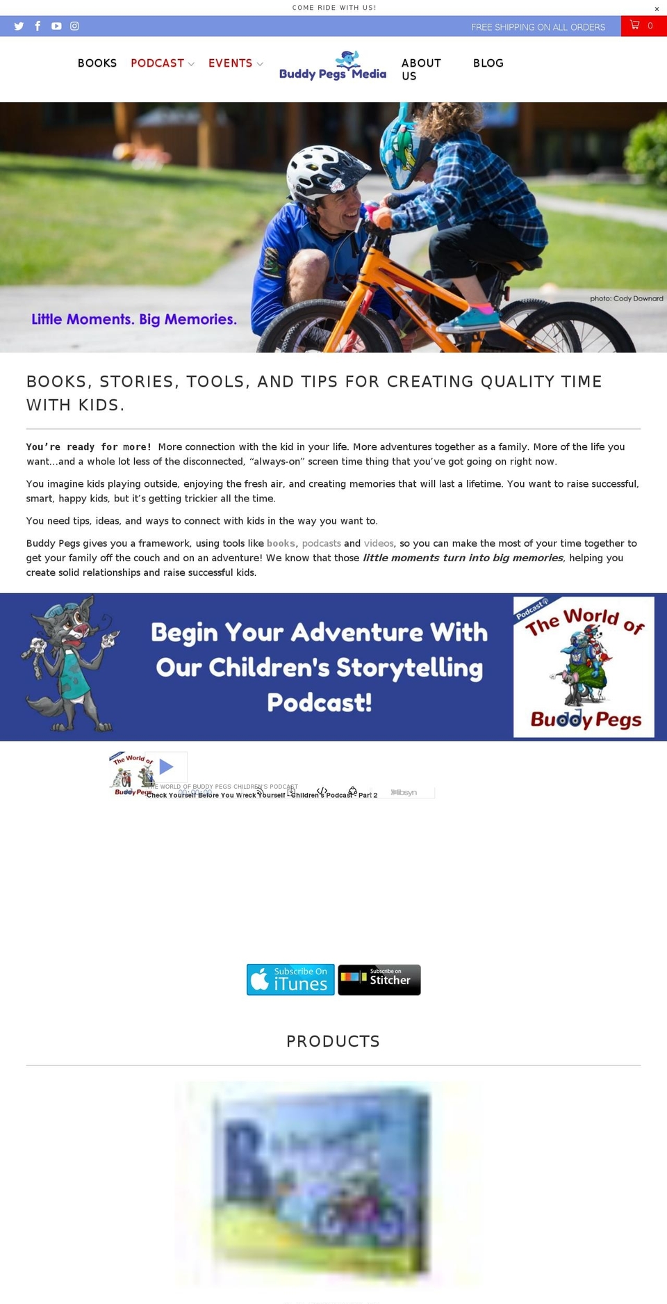 buddypegs.com — Shopify storefront screenshot