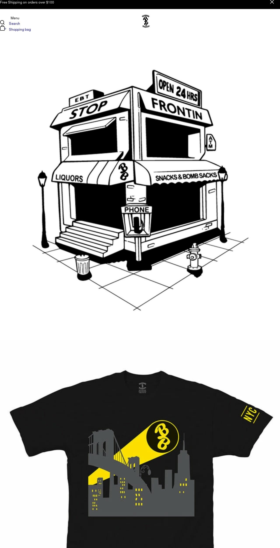 buddysbodeganyc.com shopify website screenshot