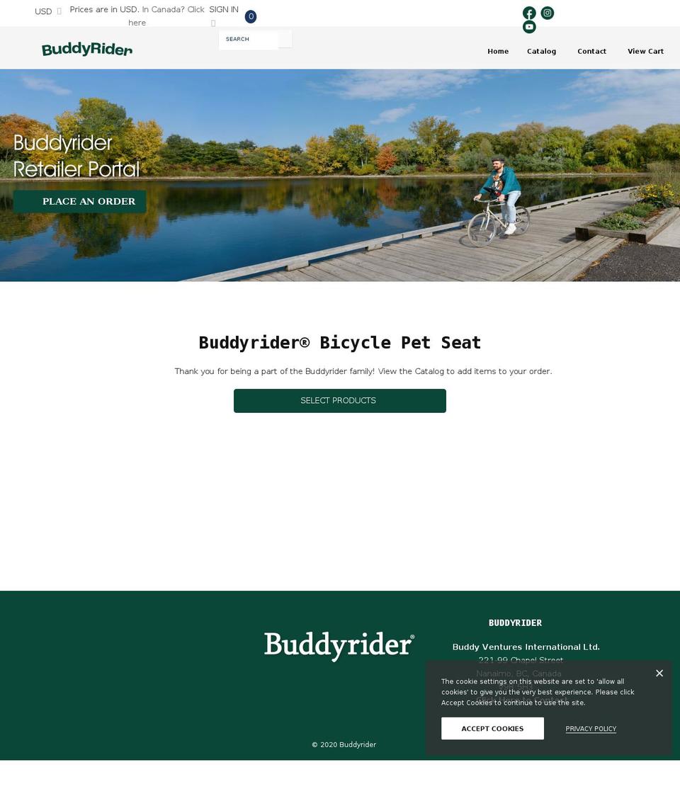 buddyventuresb2b.com shopify website screenshot