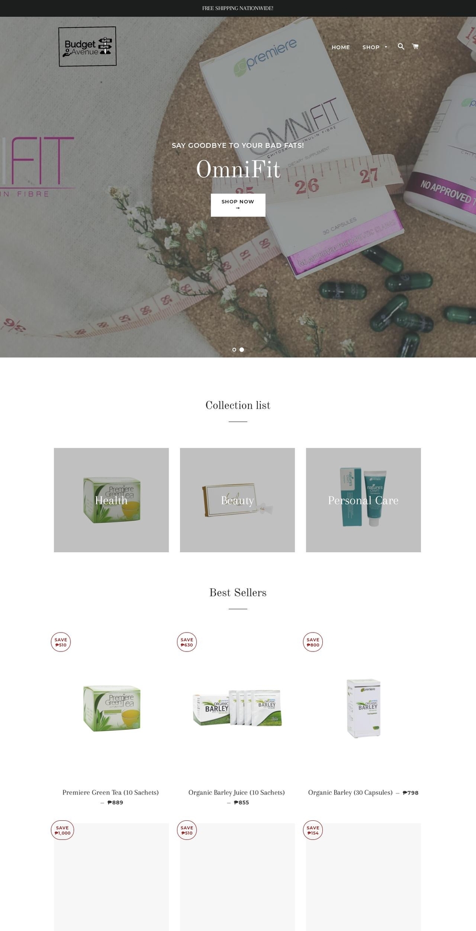 budgetavenue.com — Shopify storefront screenshot