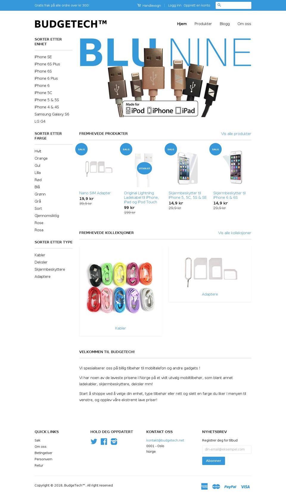 budgetech.net shopify website screenshot