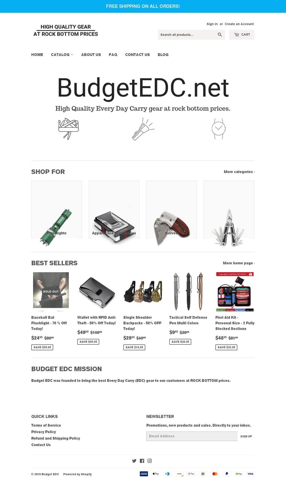 budgetedc.net shopify website screenshot