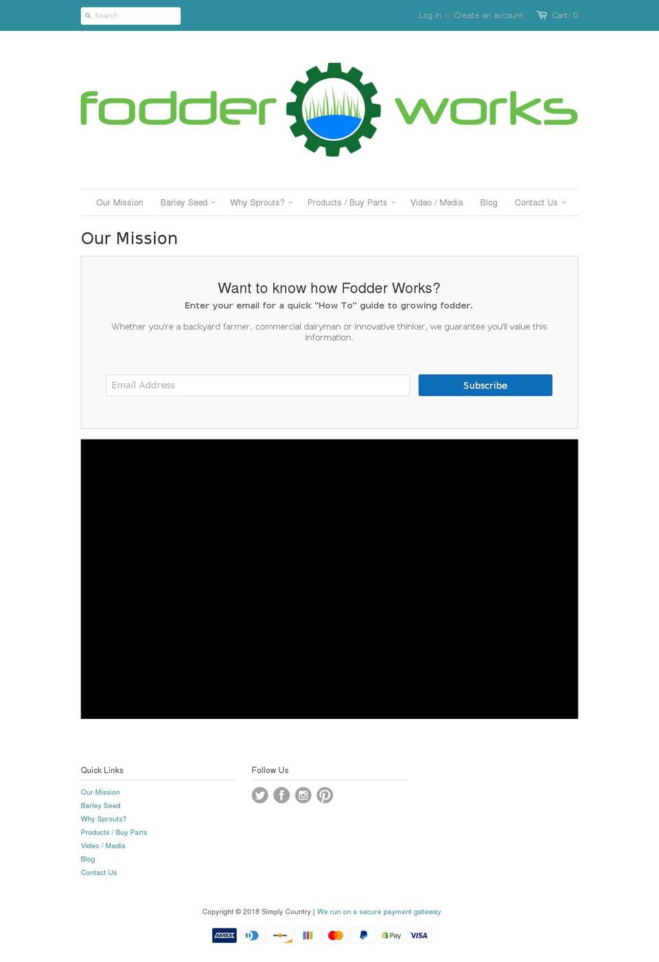 budgetfodder.com — Shopify storefront screenshot