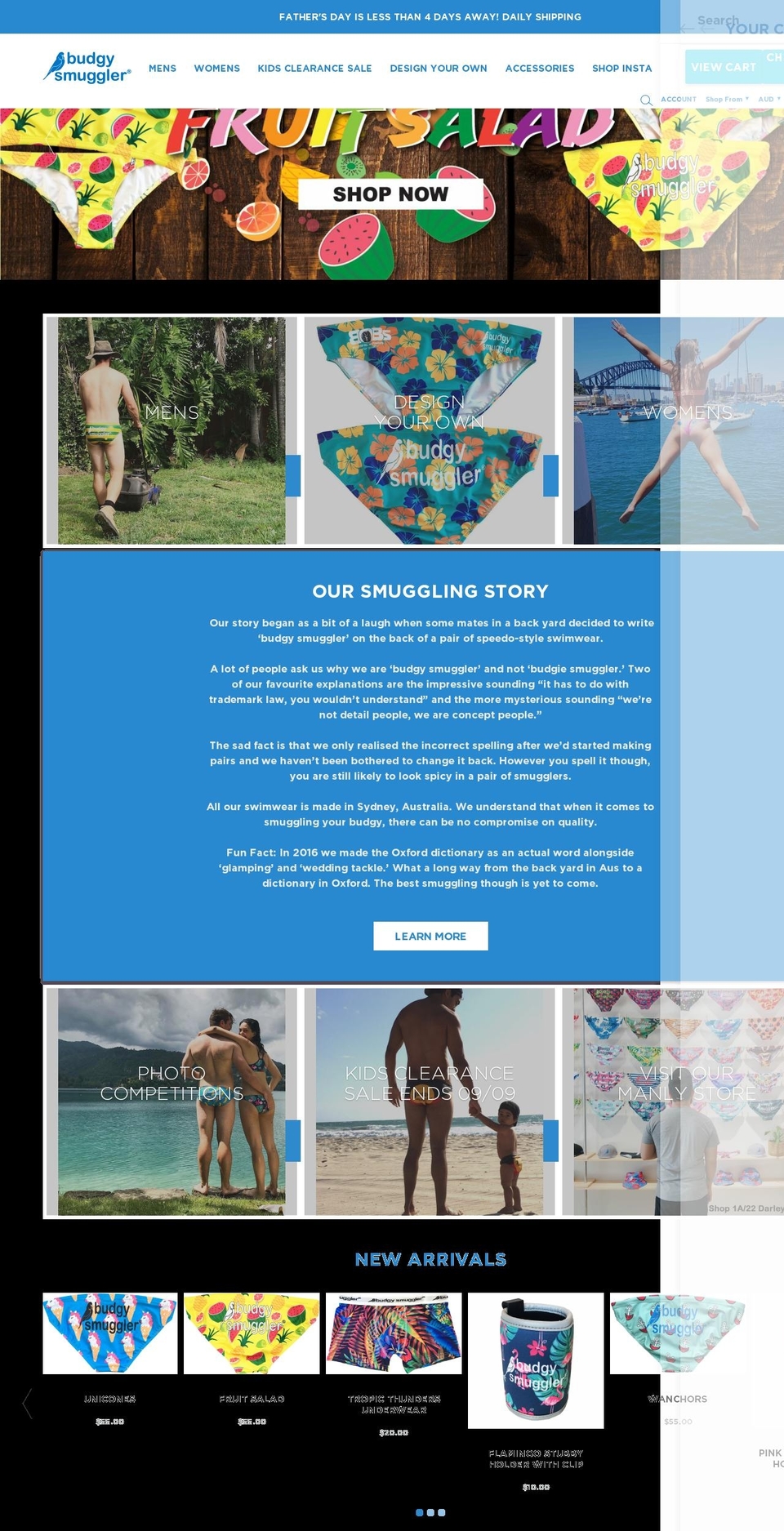 unicone of Budgy Smuggler - B+C 5\/27\/2018 Shopify theme site example budgiesmugglersusa.com