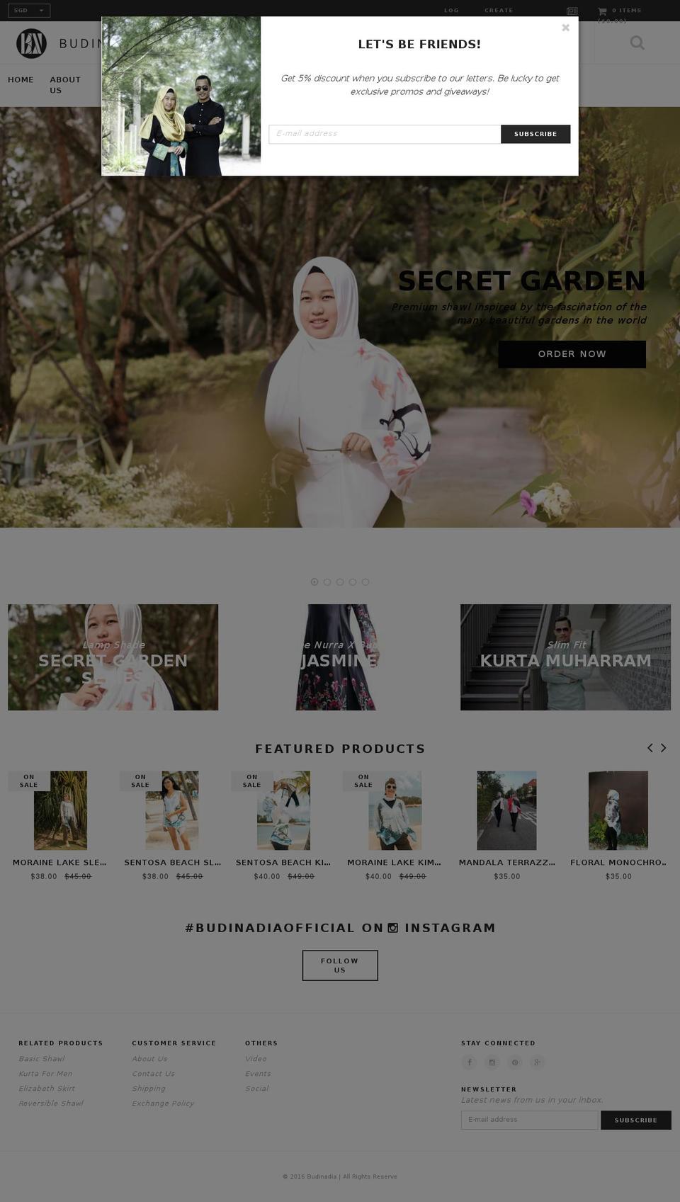 annabelle-theme Shopify theme site example budinadia.com