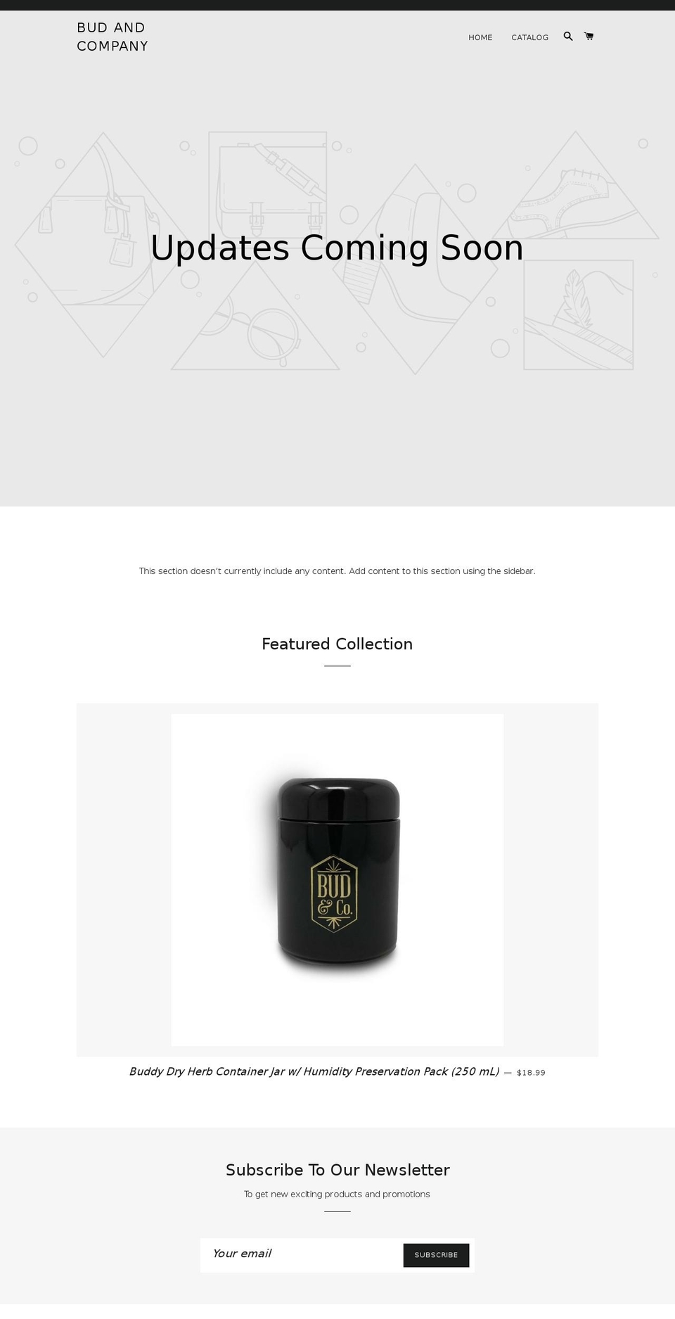 budnco.com — Shopify storefront screenshot