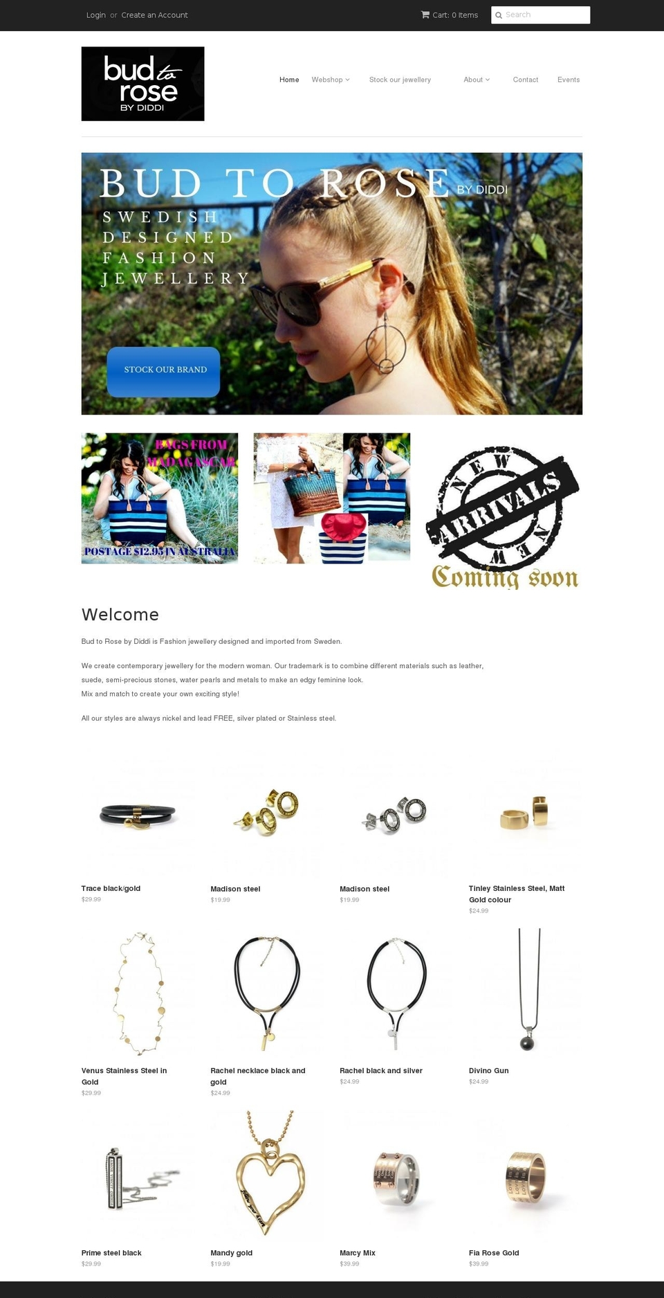 budtoroseaustralia.com — Shopify storefront screenshot