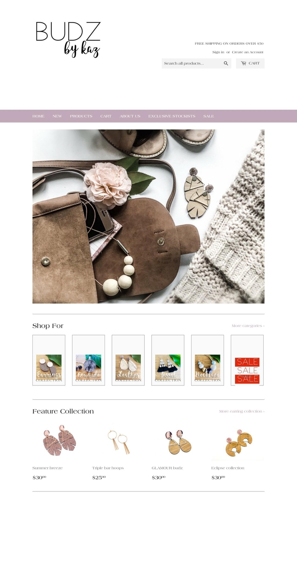 budzbykaz.com — Shopify storefront screenshot