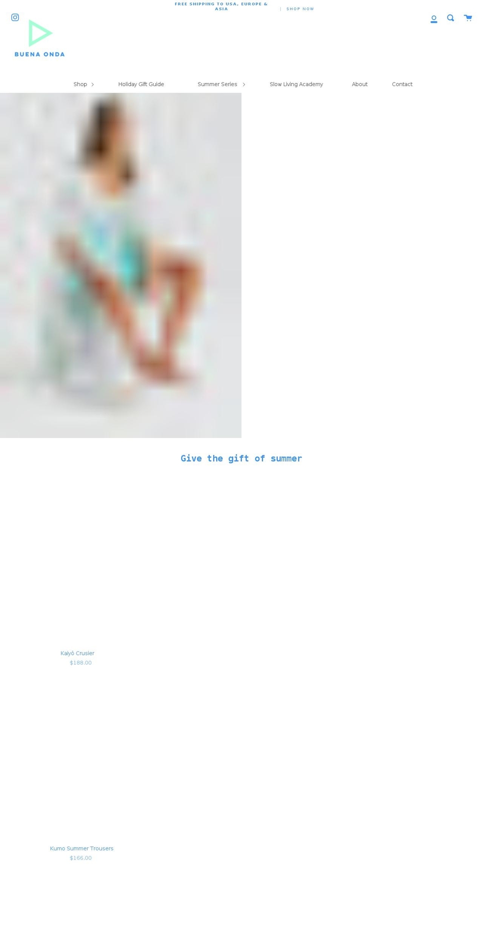 buena--onda.com shopify website screenshot