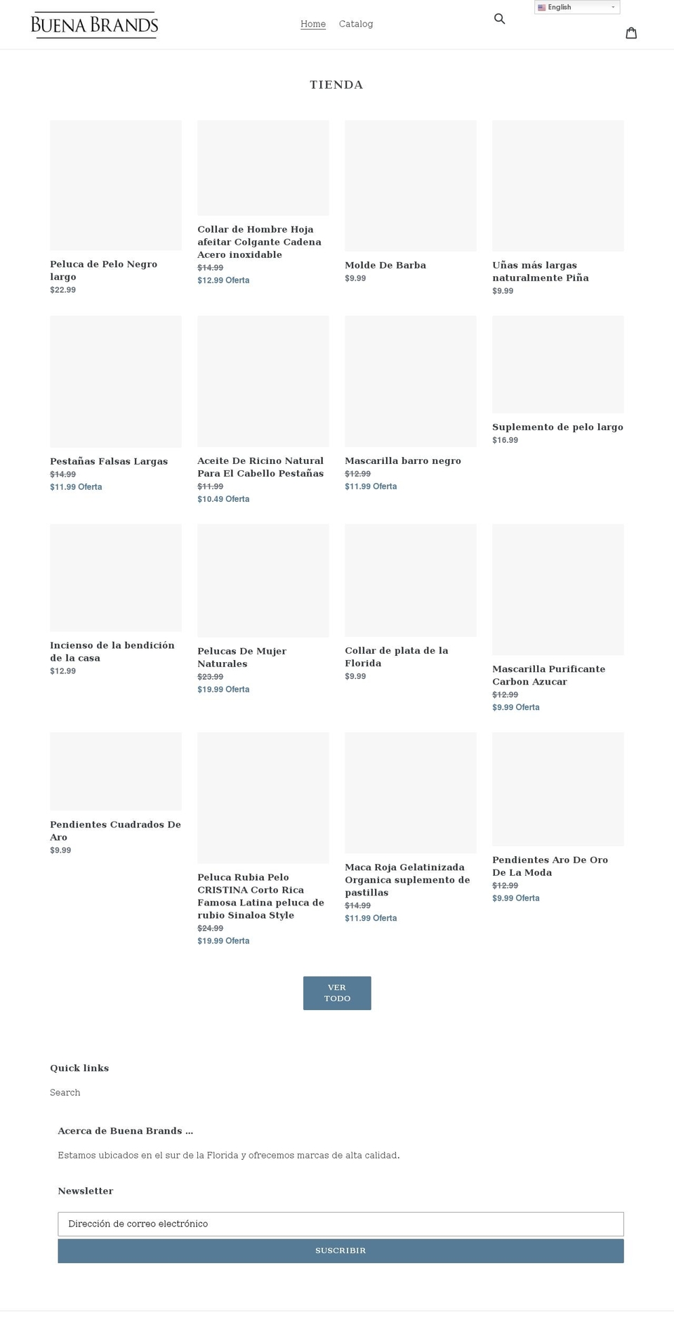 buenabrands.com shopify website screenshot