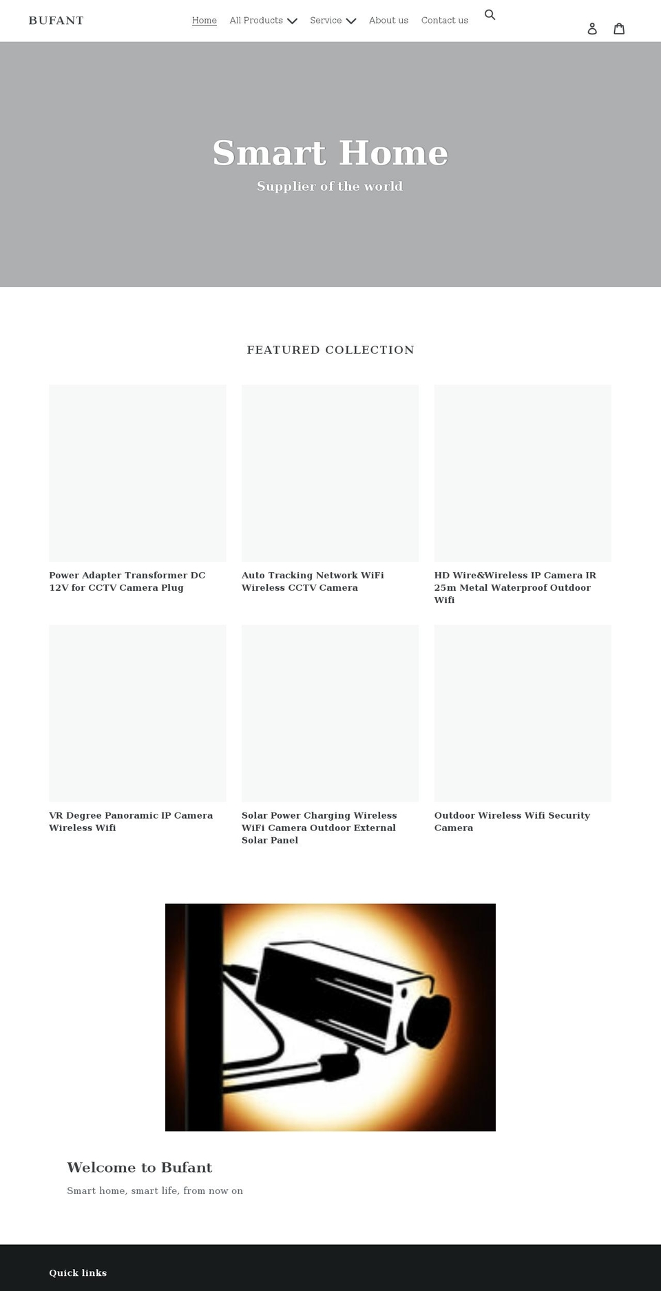 bufant.com shopify website screenshot