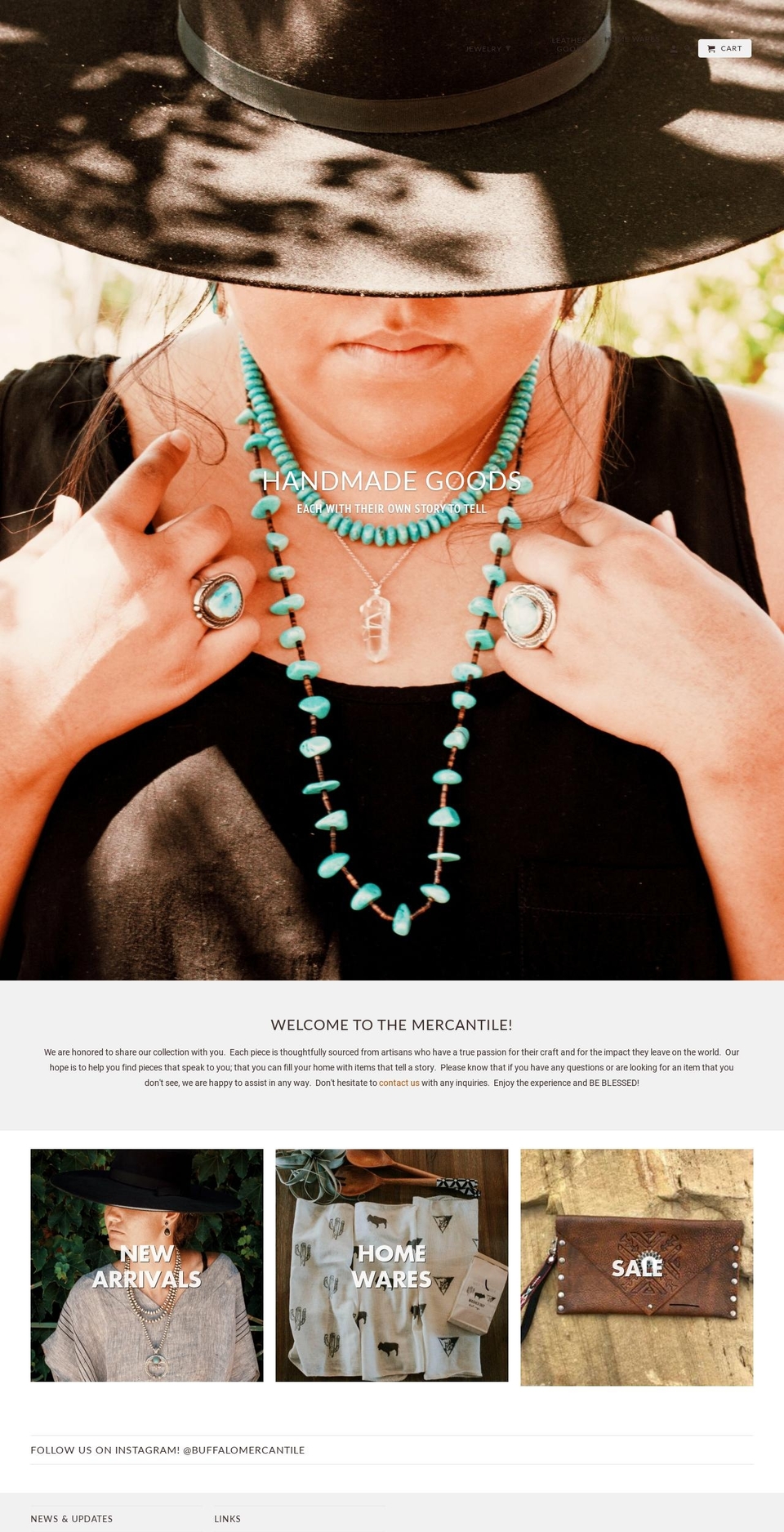 buffalo-mercantile.com shopify website screenshot