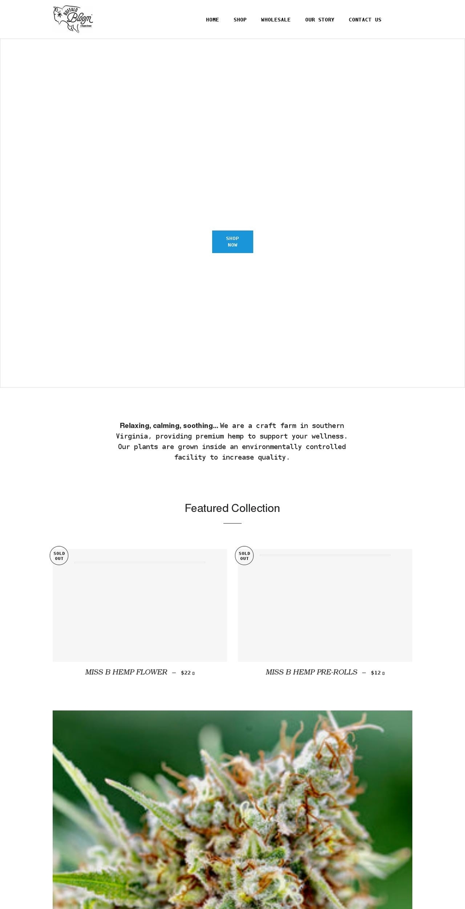 buffalobloom.com shopify website screenshot