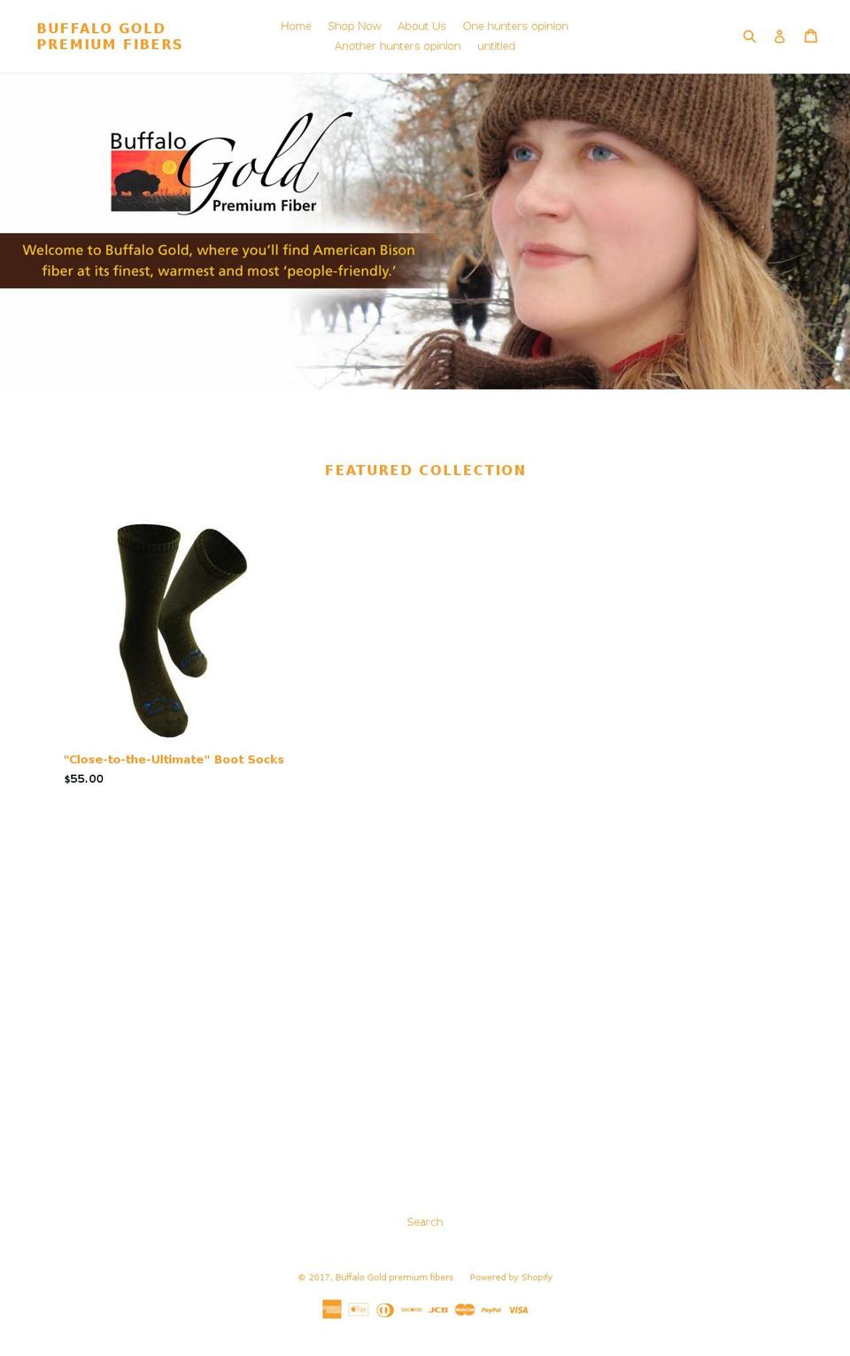 buffalogold.net shopify website screenshot