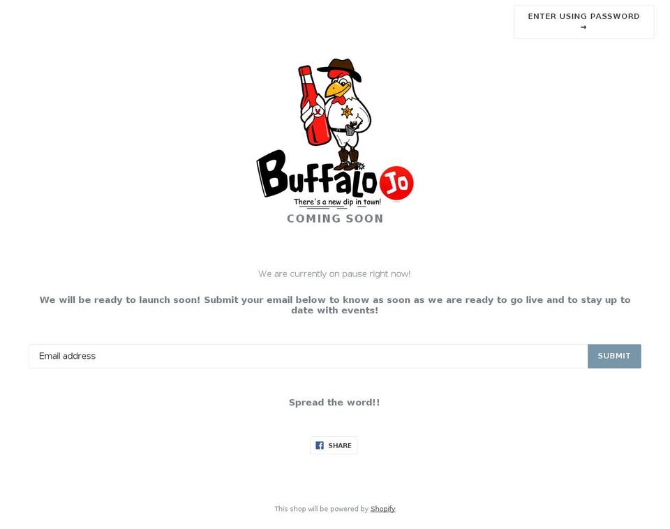 buffalojo.com — Shopify storefront screenshot