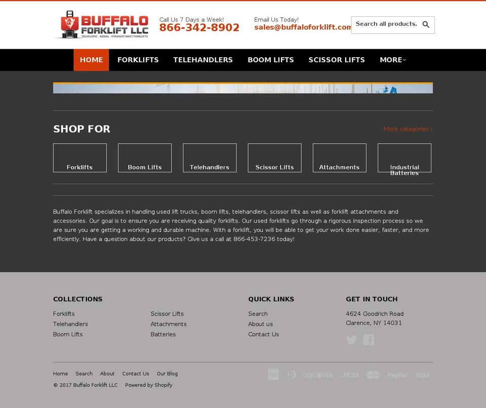 buffalolifttrucks.org shopify website screenshot