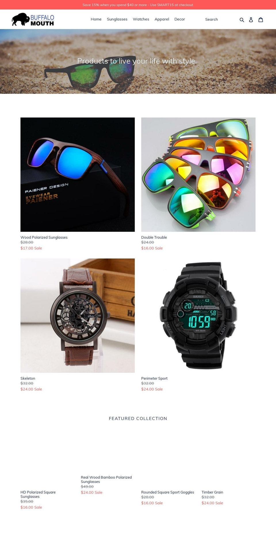 buffalomouth.com — Shopify storefront screenshot